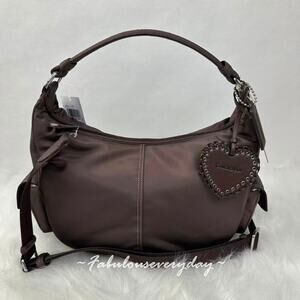 Coach Cargo Shoulder Bag Crossbody In rPET/Silver/Maple CDU54 NWT